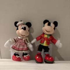 【新品未使用】ディズニーパルパルーザ　ミッキー・ミニーぬいぐるみバッジ