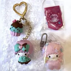 ピアノ ぴあの チョコミント チャーム ちびっとも 天使と小悪魔 キーホルダー