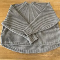 長袖ニット リブ編み ピュアルセシン