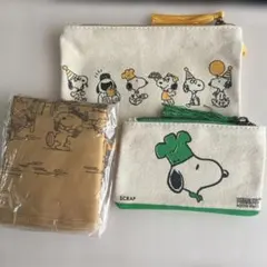 PEANUTS スヌーピー ポーチ 2点とエコバックのセット