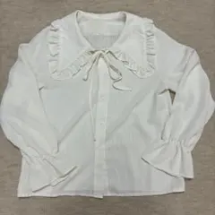 GRL 襟付き白ブラウス 古着