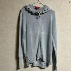 ニットパーカー