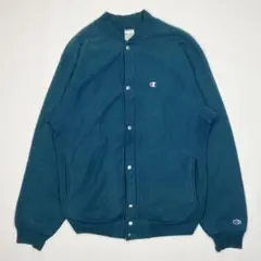 90s チャンピオン リバースウィーブ スナップカーディガン ターコイズ トリコ
