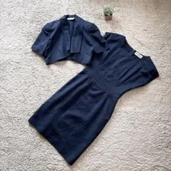 【MISS ONWARD】ワンピーススーツ セットアップ ボレロ風 半袖 上品