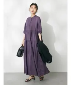 CRAFT STANDARD BOUTIQUEインド綿ティアードマキシワンピ