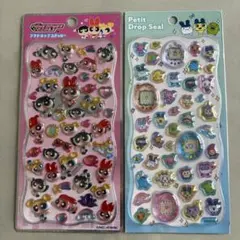 【正規品】パワパフガールズ♪たまごっち♪プチドロップシール♪2点セット♪匿名配送