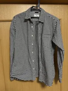 nano universe ギンガムチェック　長袖シャツ