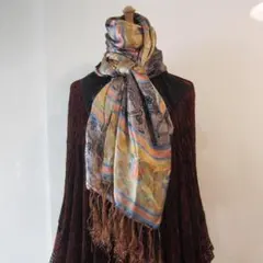 ETRO エトロ ストール 花柄 シルク混 - メルカリ