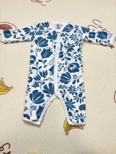 【お値下げ中】Petit Bateau 花柄ロンパース 6m