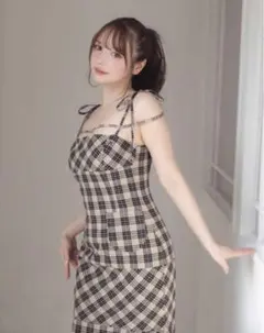 2026年最新】andmary cecily check long dressの人気アイテム - メルカリ