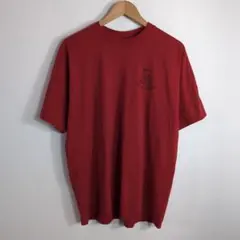 90s JERZEES バックプリント 半袖Tシャツ L 赤 USA古着