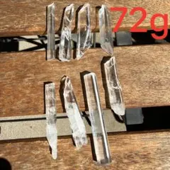 【訳あり】シンギングクォーツ　8本セット　レムリアンシード　72g③