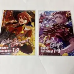 アイナナ 七瀬陸 九条天 アニメイトカフェバースデーブロマイドセット