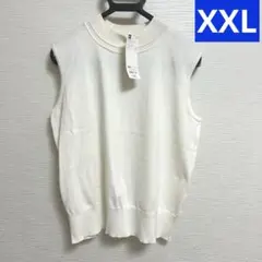 GU ミニハイネックセーター ホワイト XXL 大きいサイズ 新品 未使用