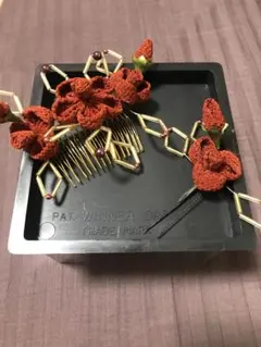 美品　ちりめんかんざし