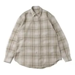 AURALEE オーラリー AIRY WOOL CHECK SHIRT