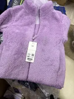 新品未使用 ユニクロ UNIQLO ファーリーフリースジャケット 紫