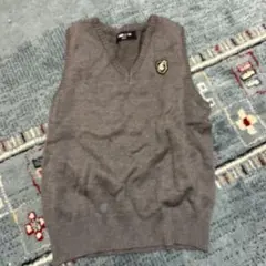 グレー Vネック ノースリーブベスト