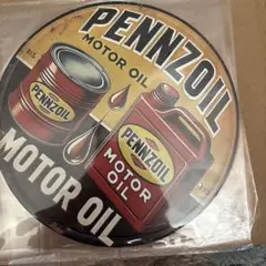 ブリキ看板　Pennzoil ヴィンテージモーターオイルサイン