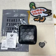 HUMAN MADE Leather Wallet black二つ折り財布