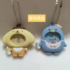 サンリオ フォトバッジ付きマスコット ポムポムプリン　タキシードサム2個セット