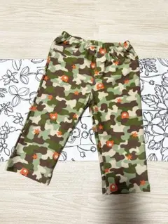 【未使用品】ミキハウス ホットビスケッツ 8分丈 迷彩柄 パンツ 100cm