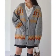CIAOPANIC TYPYノルディックフェザーヤーンVネックニットカーディガン