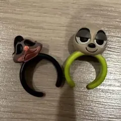 ディズニー ズートピア キャラクター 指輪 リング ガチャガチャ カフェ