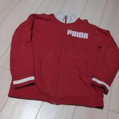 PUMA 赤 ジップアップ トレーナー