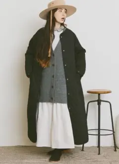 リブラ　キルティングロングコート　値下げしました