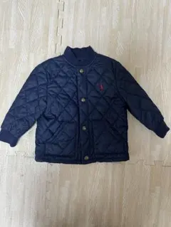 キッズ ネイビー キルティングジャケット