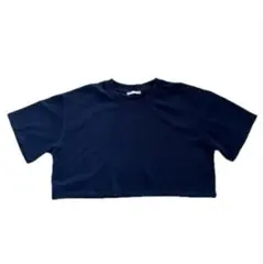 ZARA クロップド丈トップス ブラック 黒 Tシャツカットソー
