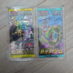 ポケモンカード絶版イーブイヒーローズ 蒼空ストリーム 未開封各1　ローダー付きのサムネイル