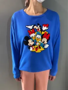 古着 ビンテージ トレーナー スウェット ミッキーマウス Disney 刺繍
