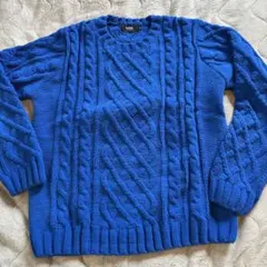 20%OFFSALE❗️AZUL by MOUSSY 青 ニットセーター M