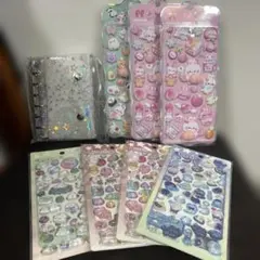 シール帳　ぷにぷに　お尻　動物　シール7枚＋シール帳１つセット