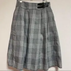 earth music&ecology チェック サイドベルト スカート