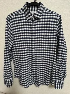 JOURNAL STANDARD ネイビー ホワイト チェック 長袖シャツ