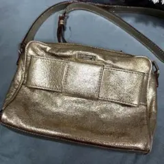 即購入◯ kate spade NEW YORK ショルダーバッグ ゴールドのサムネイル
