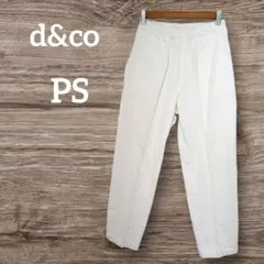 送料込❤d&co【PS】 ホワイト カジュアルパンツ ウエストゴム シンプル