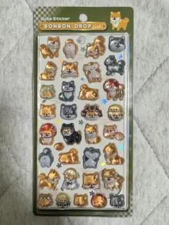 和柄　犬　BONBON DROP mini シール