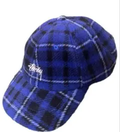 Stussy チェック柄 フリースキャップ