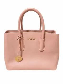 ⭐︎美品⭐︎ FURLA ハンドバッグ モノグラム ピンクベージュ カバー 