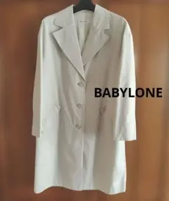 クリーニング済 BABYLONE エアリーチェスターコート スプリングコートのサムネイル