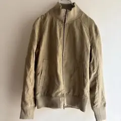 ベージュ ジッパー付き ジャンパー