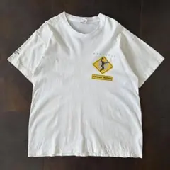 90s USA製　フルーツ・オブ・ザ・ルーム　Tシャツ　企業　広告　白　シングルのサムネイル