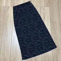 coca ドット タイトプリーツスカート