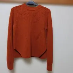 COMPTOIR DES COTONNIERS★ウール オレンジニットSサイズ