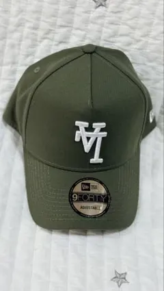 K*a様 New Era 9FORTY オリーブキャップ　逆さロゴ