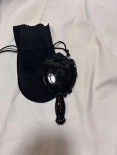 Anna Sui アナスイ ハンドミラー 手鏡 黒 バラ 袋付き